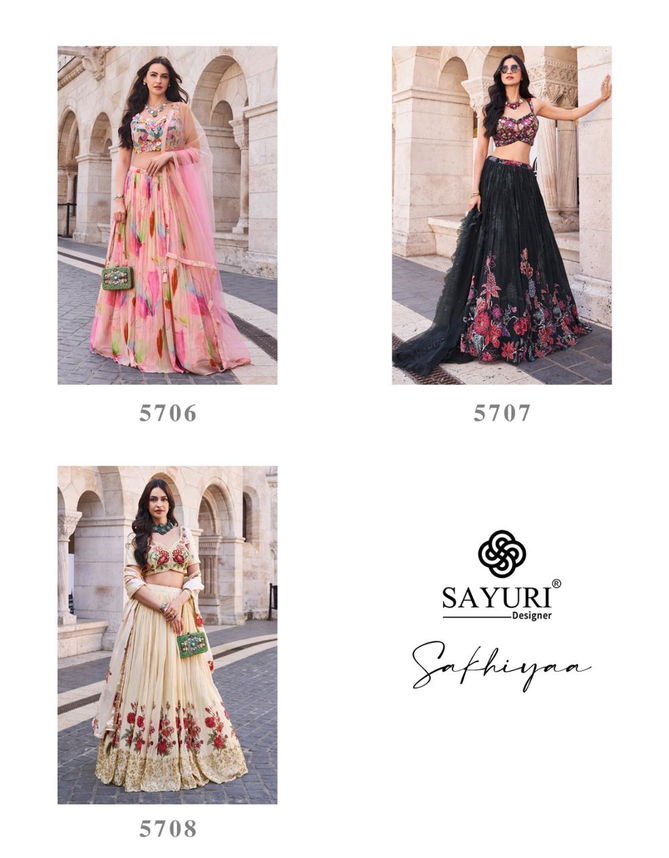 Sakhiyaa By Sayuri Chinon Silk Designer Lehenga Choli Orders In India